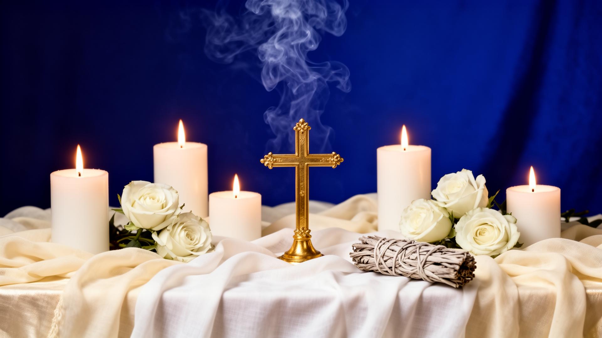 Altar com velas